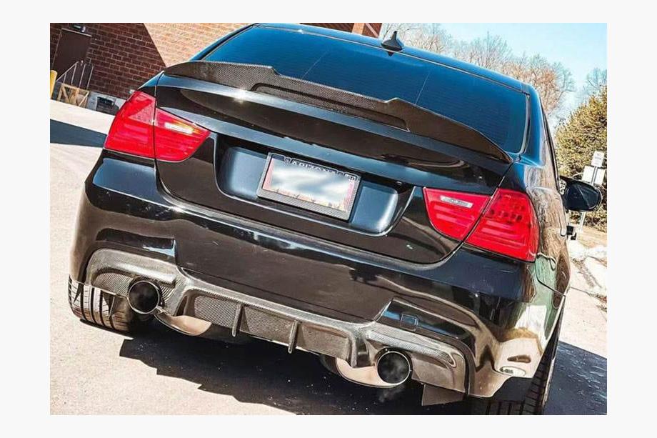 BMW 3 Series E90/E91 2005-2011 Difusor trasero para parachoques E90 M-Sport, Carbono Foto 7