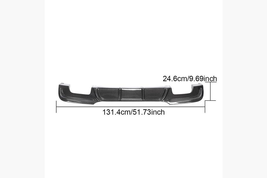 BMW 3 Series E90/E91 2005-2011 Difusor trasero para parachoques E90 M-Sport, Carbono Foto 12