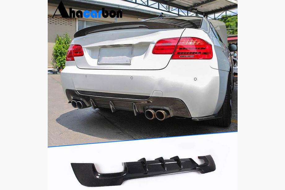 BMW 3 Series E92/E93 2006–2013 Difusor Trasero V1 (para M-Sport, Carbono) Foto 1