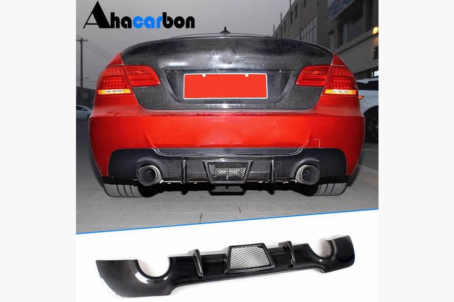 BMW 3 Series E92/E93 2006–2013 Difusor de Parachoques Trasero (para M-Sport, Carbono) Foto 1