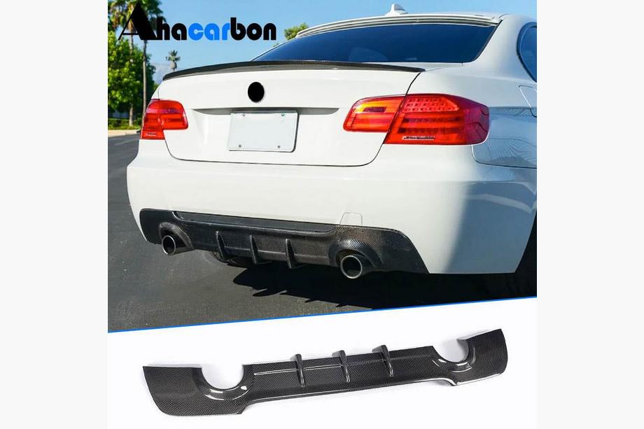 BMW 3 Series E92/E93 2006–2013 Difusor Trasero V2 (para M-Sport, Carbono) Image
