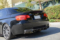 BMW 3 Series E92/E93 2006–2013 Difusor de Parachoques Trasero V-Style (para M3, Carbono) foto 4