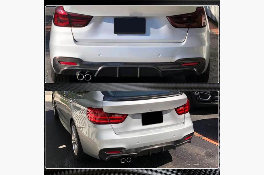 BMW 3 Series F34 2013–2020 Difusor Trasero V1 para F34 M-Sport, Carbono Foto 5