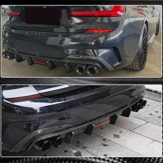 Difusor Trasero de Parachoques V6 (para M-Sport 2018-2022, Carbono) BMW 3 Series G20/G21 2018- foto 4
