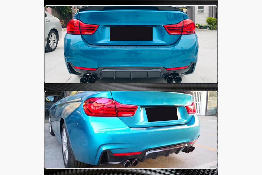 BMW 4 Series F32/F33/F36 2012-2020 Difusor Trasero V1 (para M-Sport, Carbono) Foto 4