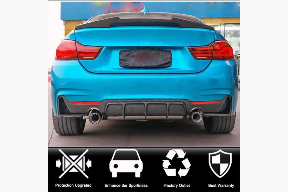 BMW 4 Series F32/F33/F36 2012-2020 Difusor Trasero V3 (para M-Sport, Carbono) Foto 2