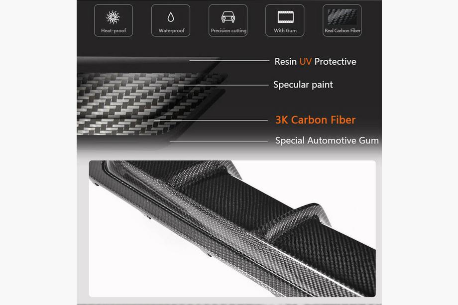 BMW 4 Series F32/F33/F36 2012-2020 Difusor Trasero V3 (para M-Sport, Carbono) Foto 4