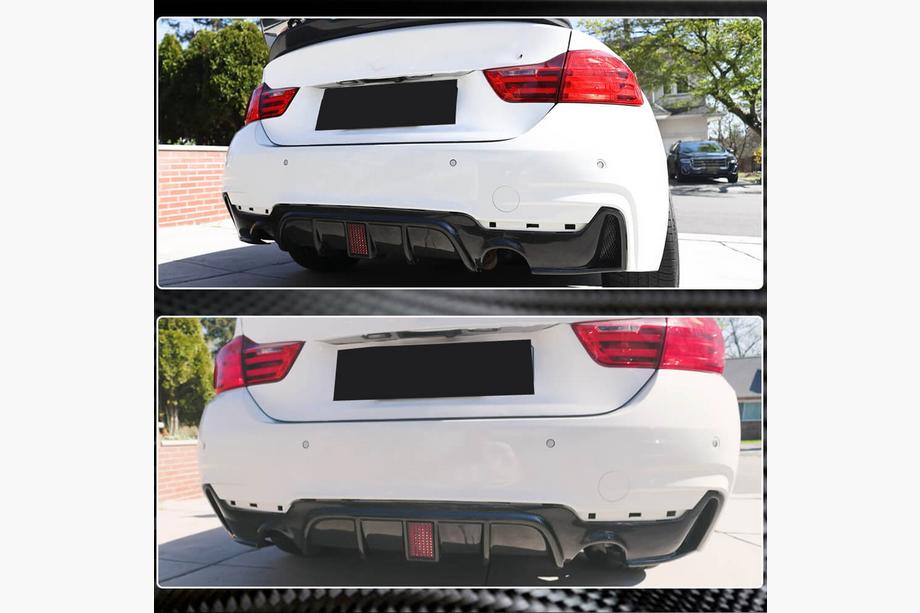 BMW 4 Series F32/F33/F36 2012-2020 Difusor trasero V8 (para M-Sport, carbono) Foto 13