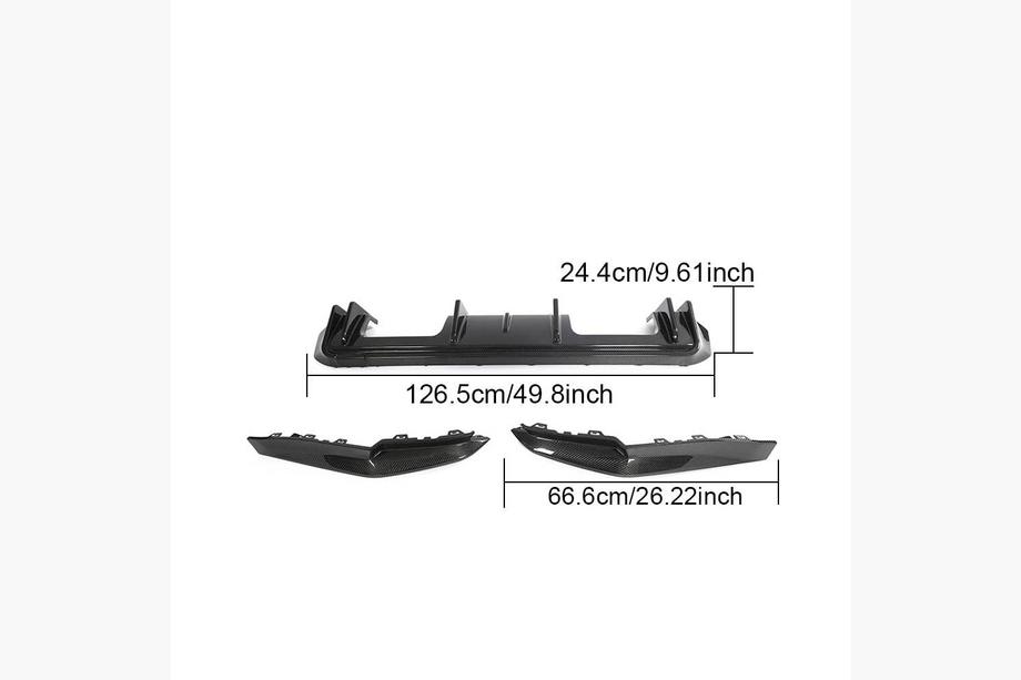 BMW 4 Series G22/23/26 2020- Difusor Trasero de Parachoques V5 (para G82/G83, Carbono) Foto 7