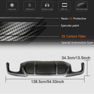 Difusor Trasero V1 para F10 M-Sport, Carbono foto 4