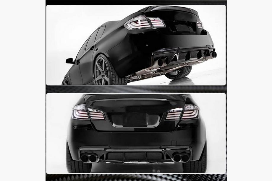 BMW 5 Series F10/F11 2010–2016 Difusor de Parachoques Trasero Carbono V5 (M-Sport) Foto 3
