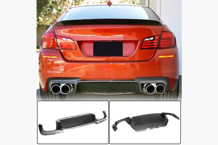 BMW 5 Series F10/F11 2010–2016 Difusor de Parachoques Trasero Carbono V4 (para M5) Foto 1