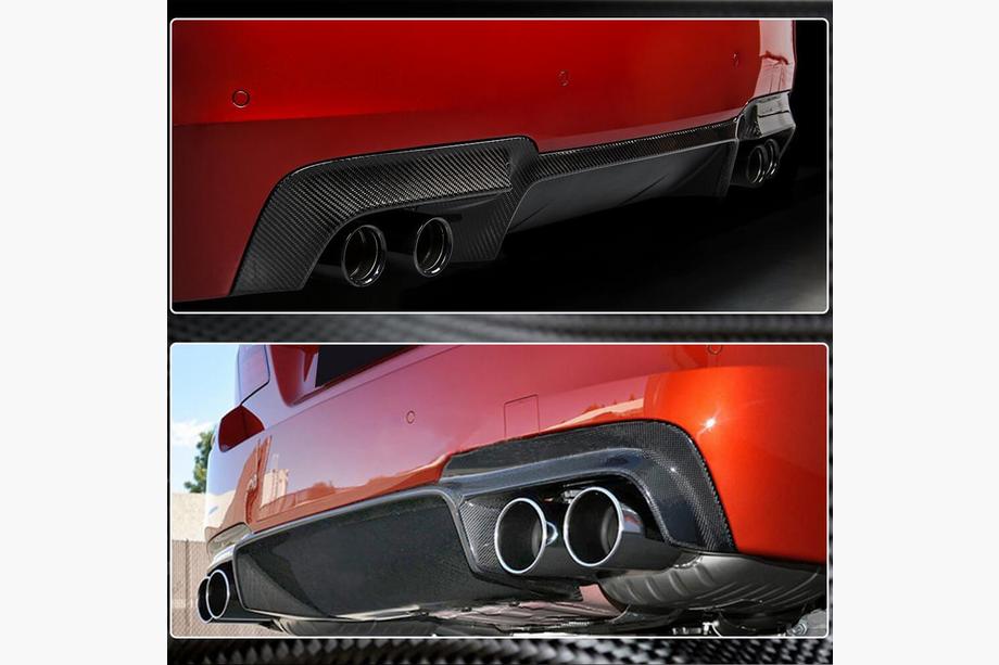 BMW 5 Series F10/F11 2010–2016 Difusor de Parachoques Trasero Carbono V4 (para M5) Foto 3