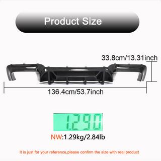 Difusor Trasero V3 para F10 M5, Carbono foto 4