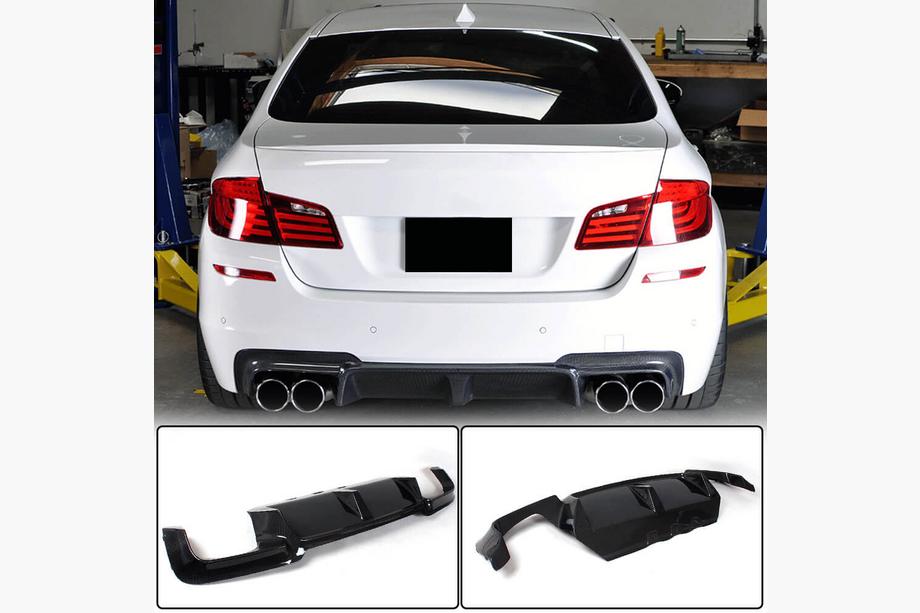 BMW 5 Series F10/F11 2010–2016 Difusor de Parachoques Trasero Carbono V7 (para M5) Image