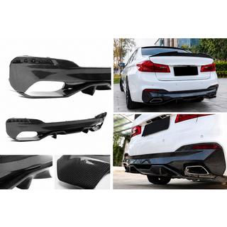 Difusor trasero de paragolpes V4 (para M-Sport/M5 F90, Carbono) BMW Serie 5 G30/G31 2017–2023 foto 1