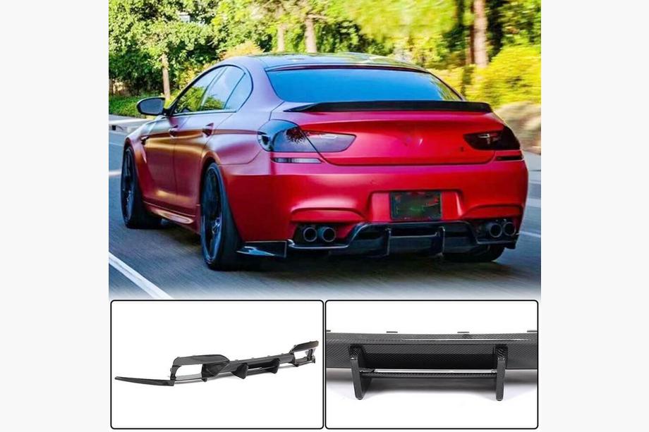 BMW 6 Series F12/F13/F06 2011-2018 Difusor de Parachoques Trasero FRP V6 (para M6) Foto 1