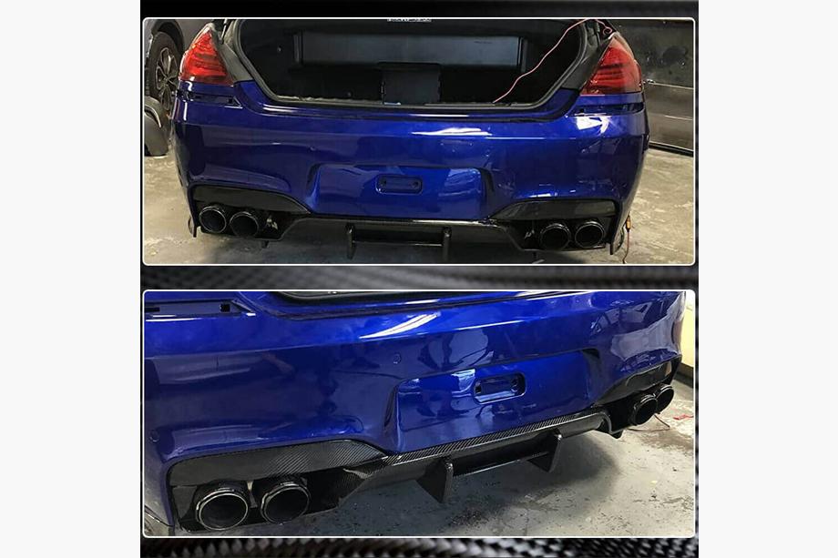 BMW 6 Series F12/F13/F06 2011-2018 Difusor de Parachoques Trasero FRP V6 (para M6) Foto 5