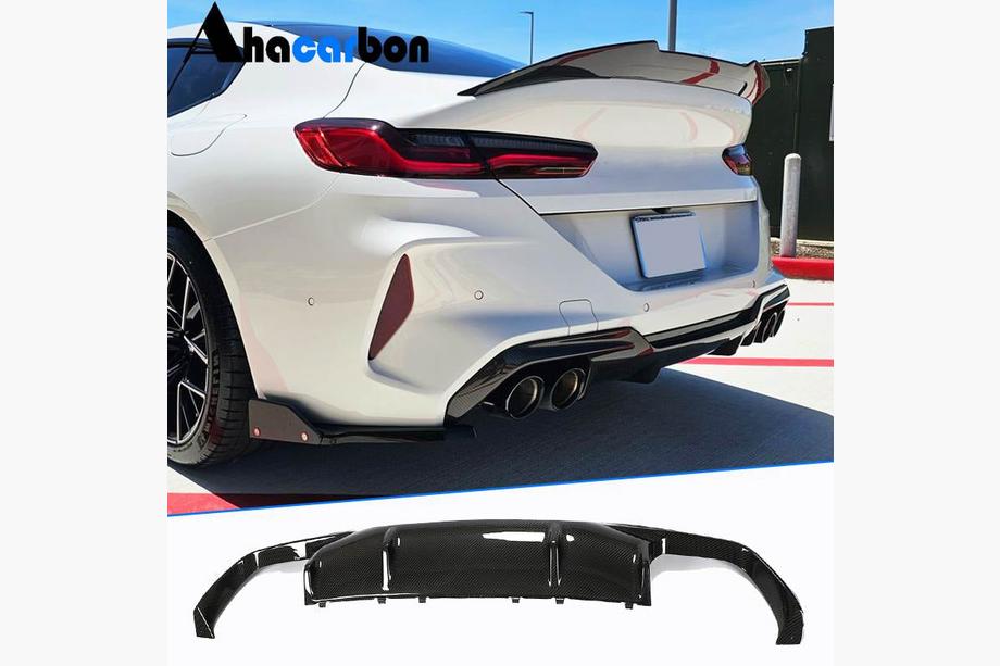BMW 8 Series G14/G15/G16 2018- Difusor de Parachoques Trasero (para F93, Carbono) Foto 1