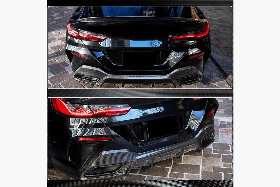 BMW 8 Series G14/G15/G16 2018- Difusor Trasero V2 (para G16 M-Sport, Carbono) Foto 5