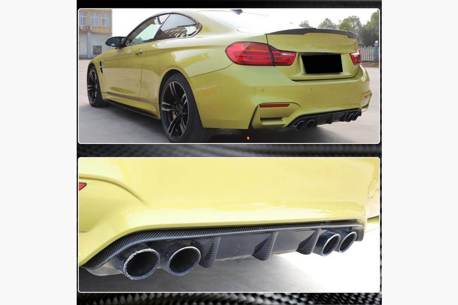 BMW 3 Series F30/F31 2012-2019 Difusor Trasero V10 (para F80, Carbono) Foto 1