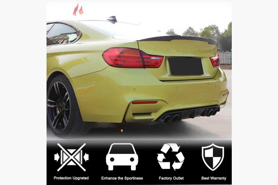 BMW 3 Series F30/F31 2012-2019 Difusor de Parachoques Trasero Carbono V11 (para F80) Foto 3