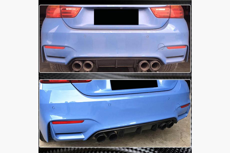BMW 3 Series F30/F31 2012-2019 Difusor de Parachoques Trasero Carbono V11 (para F80) Foto 5