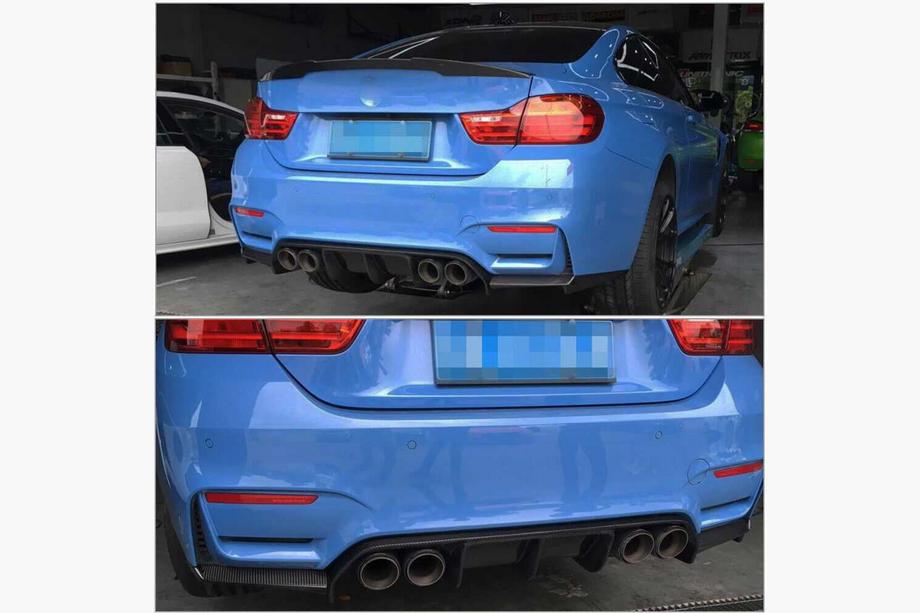 BMW 3 Series F30/F31 2012-2019 Difusor Trasero de Parachoques ABS V14 (para F80) Foto 2