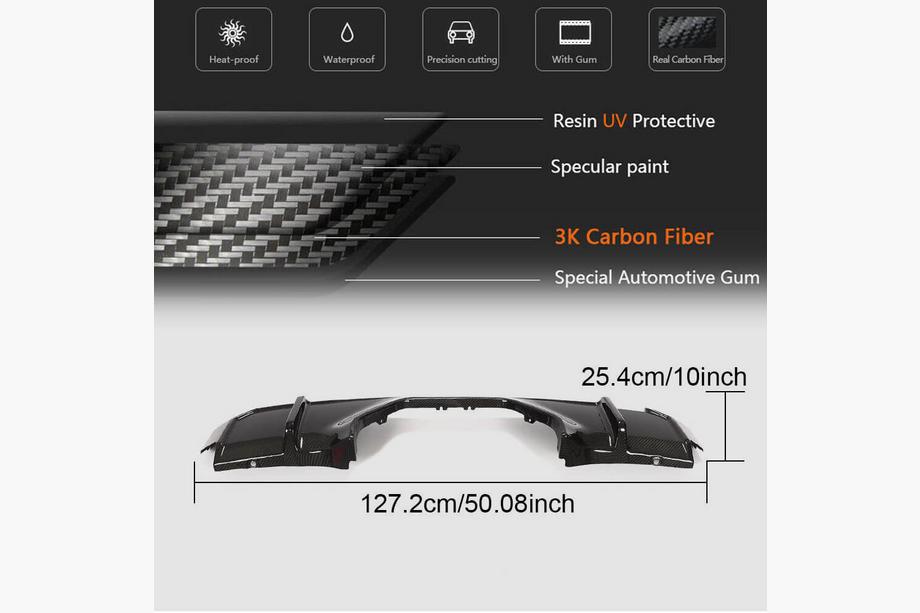 BMW 3 Series G20/G21 2018- Difusor Trasero V2 (para G80, Carbono) Foto 5
