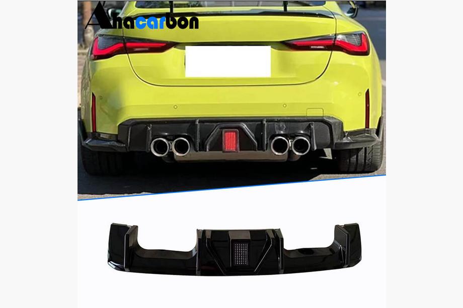 BMW 4 Series G22/23/26 2020- Difusor Trasero de Parachoques ABS V4 (para G82/G83) Foto 1