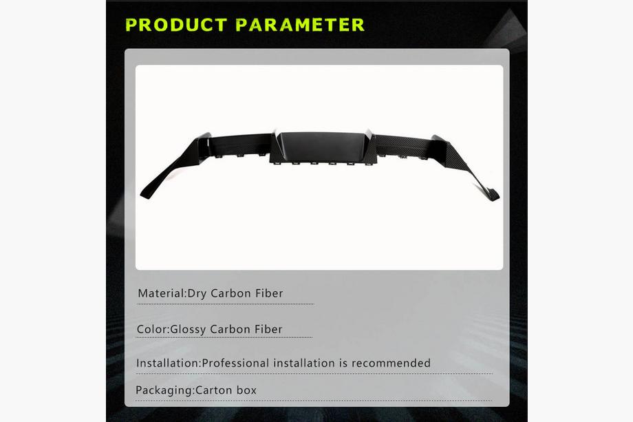 BMW 2 Series G42 2021- Difusor Trasero de Parachoques V4 (para G87, Carbono) Foto 6