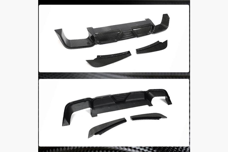 BMW X3 G01 2018- Difusor trasero de parachoques V2 (para F97 2018-2021, Carbono) Foto 3