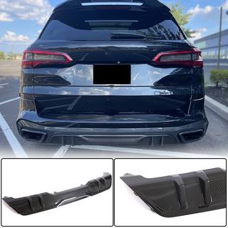 Difusor Trasero de Parachoques V1 (2018-2022, Fibra de Carbono Real) BMW X5 G05 2019–2026 foto 1