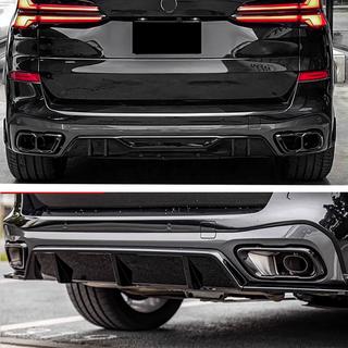 Difusor Trasero de Parachoques V4 (2018-2022, Negro Brillante) BMW X5 G05 2019–2026 foto 2
