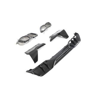 Difusor Trasero de Parachoques V4 (2018-2022, Negro Brillante) BMW X5 G05 2019–2026 foto 4