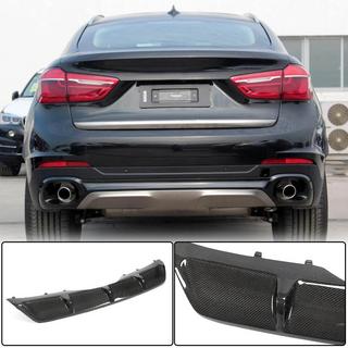 Difusor trasero de parachoques V1 (para Base, Carbono) BMW X6 F16 2014-2019 foto 1