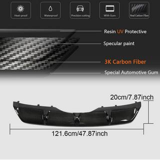 Difusor trasero de parachoques V1 (para Base, Carbono) BMW X6 F16 2014-2019 foto 4