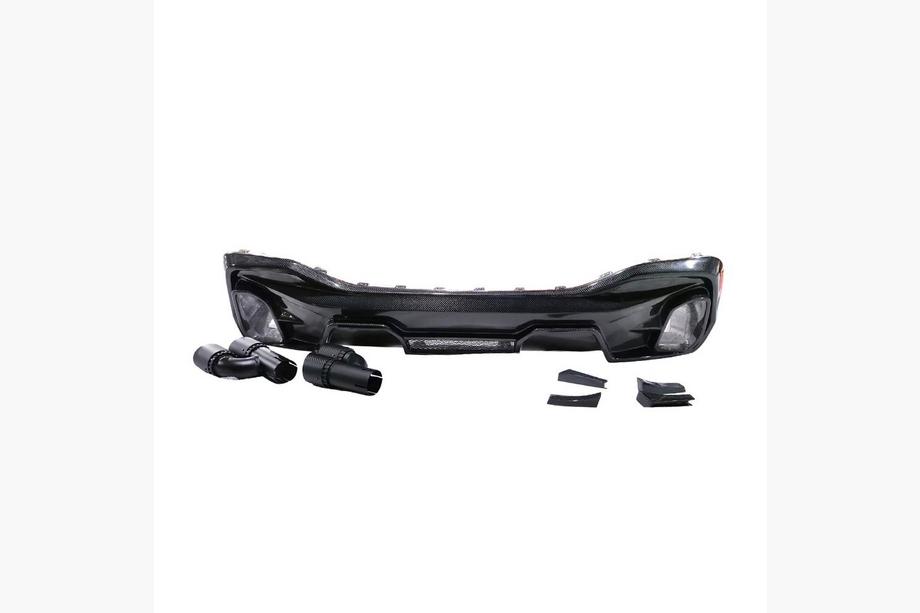 BMW X6 G06 2019–2027 Difusor de paragolpes trasero V1 (para M-Sport, 2018-2022, carbono) Foto 8
