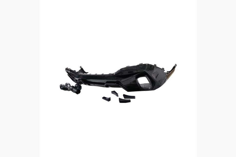 BMW X6 G06 2019–2027 Difusor de paragolpes trasero V1 (para M-Sport, 2018-2022, carbono) Foto 9