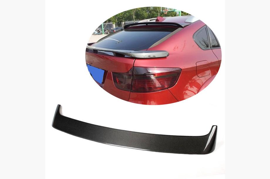 BMW X6 E71 2008–2014 Alerón de luneta trasera (Carbono) Image