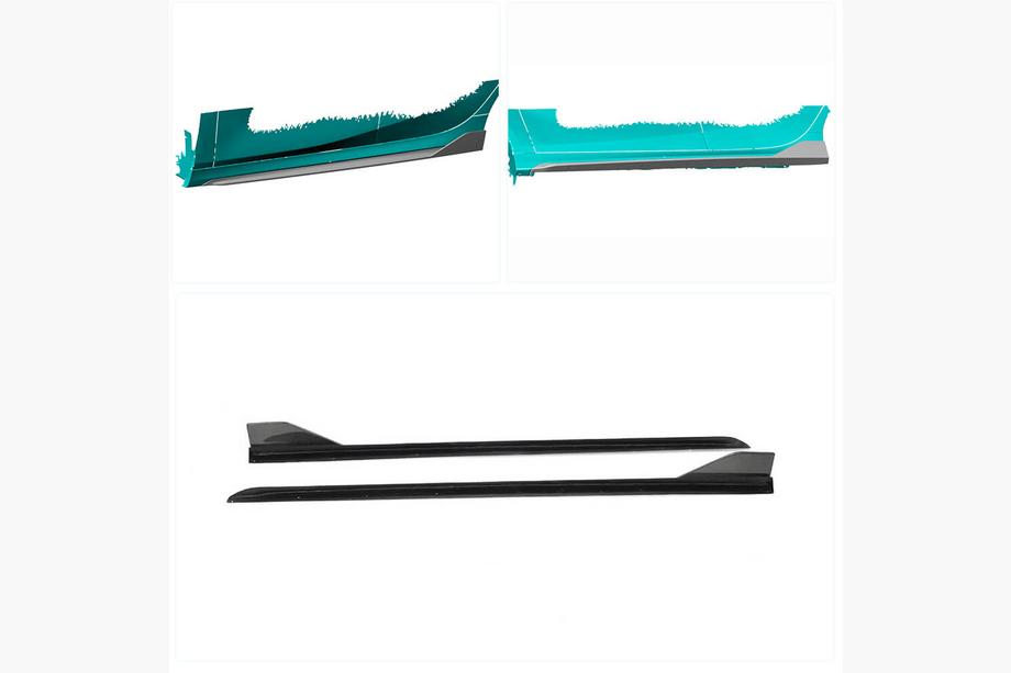 BMW 1 Series F40 2019-2024 Extensiones de faldones laterales (para M-Sport, Carbono) Foto 2