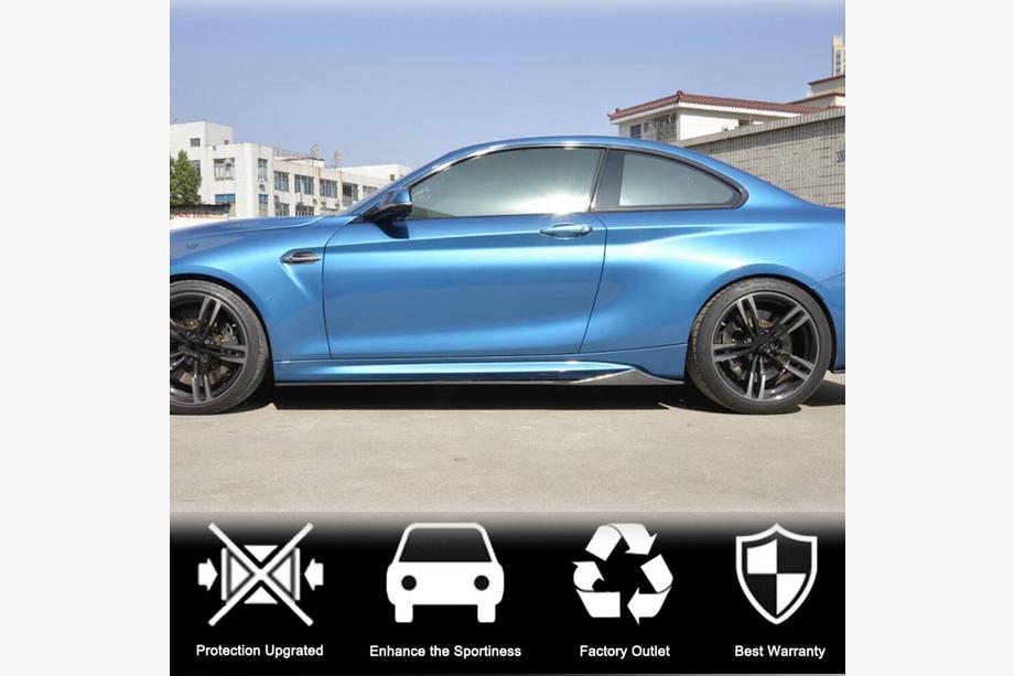 BMW 2 Series F22/F23 2014-2021 Extensiones de faldones laterales V1 (para F87, Carbono) Foto 3