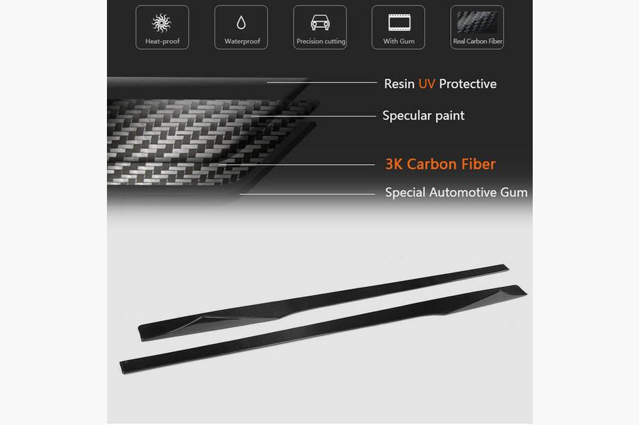BMW 2 Series F22/F23 2014-2021 Extensiones de faldones laterales V1 (para F87, Carbono) Foto 6