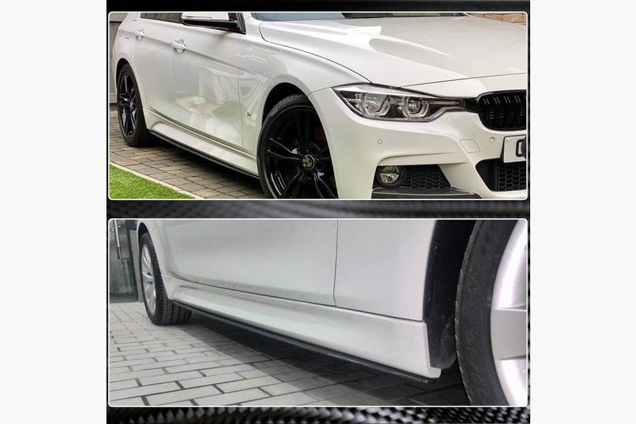 BMW 3 Series F30/F31 2012-2019 Cubiertas de faldones laterales V1 (para faldones M-Sport, carbono) Foto 4