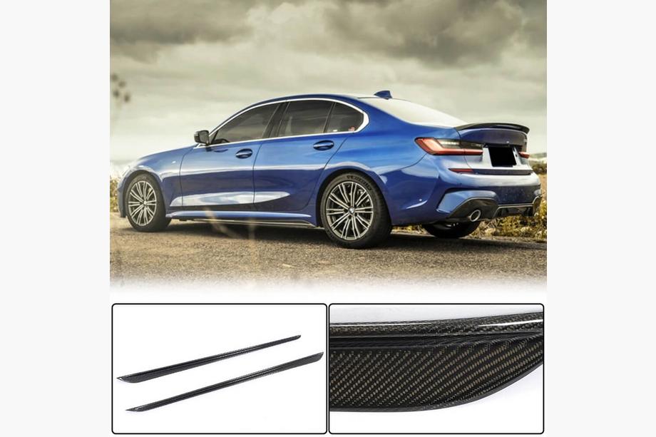 BMW 3 Series G20/G21 2018- Extensiones de faldones laterales V4 (para G20 M-Sport, carbono) Foto 1
