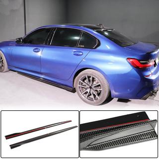 Extensiones de faldones laterales V2 (para G20 M-Sport, carbono) BMW 3 Series G20/G21 2018- foto 1