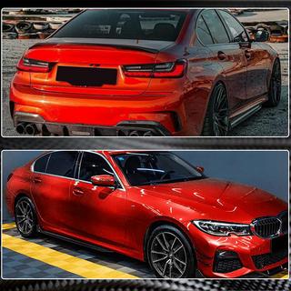 Extensiones de faldones laterales V3 (para G20 M-Sport, carbono) BMW 3 Series G20/G21 2018- foto 3