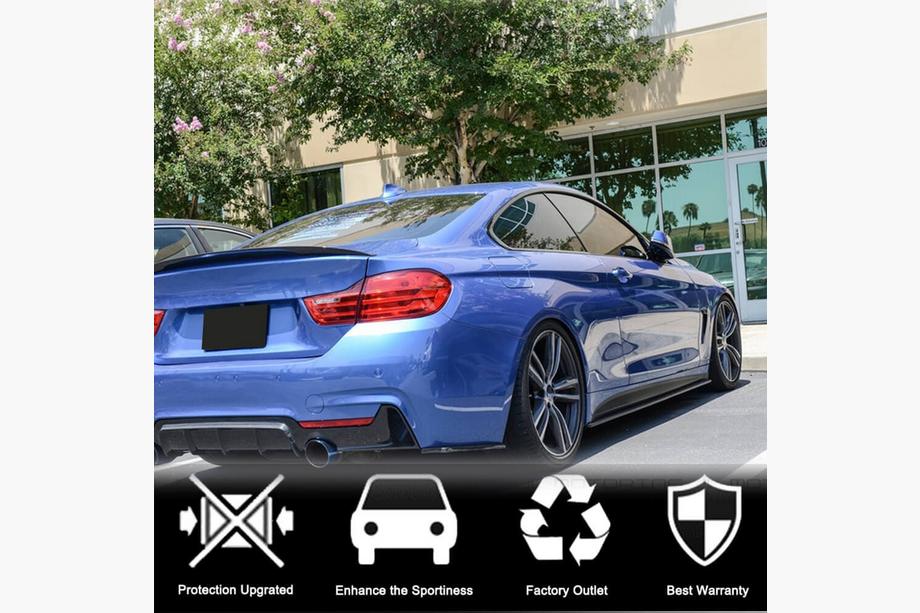 BMW 4 Series F32/F33/F36 2012-2020 Extensiones de faldones laterales V2 (para F32/F33 M-Sport, Carbono) Foto 3