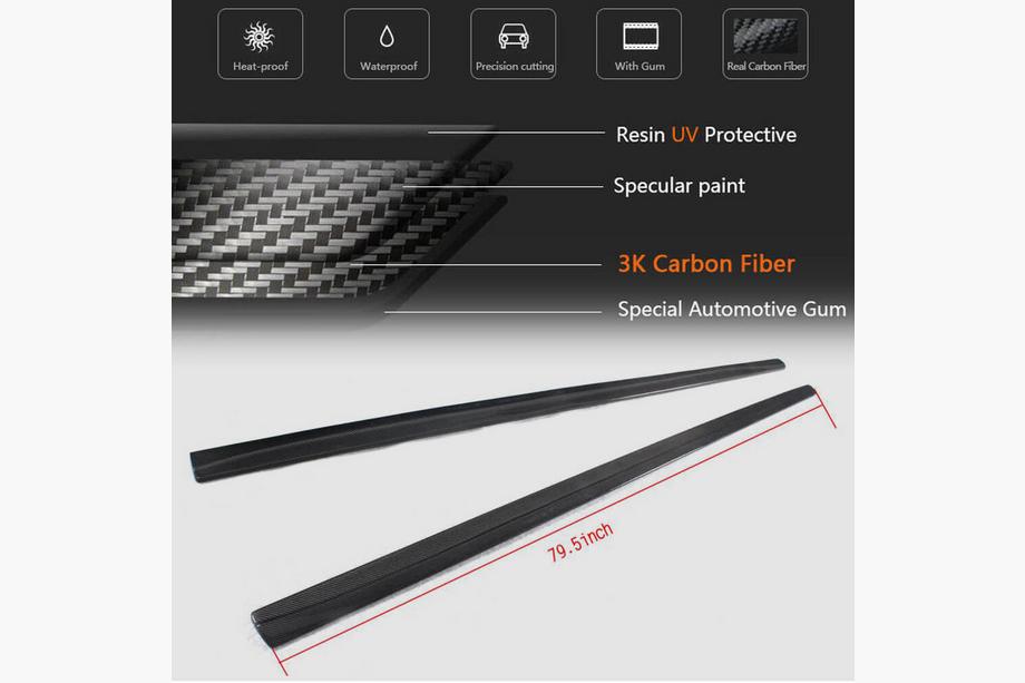 BMW 4 Series F32/F33/F36 2012-2020 Extensiones de faldones laterales V2 (para F32/F33 M-Sport, Carbono) Foto 6