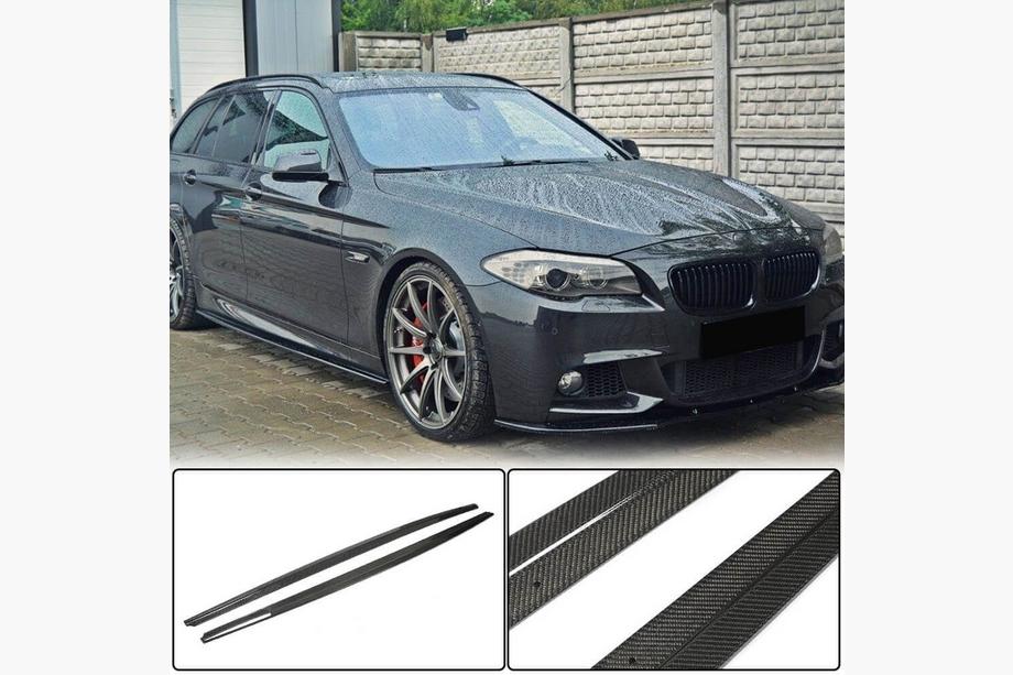 BMW 5 Series F10/F11 2010–2016 Cubiertas de Umbral (para faldones laterales M-Sport/M5, Carbono) Foto 1